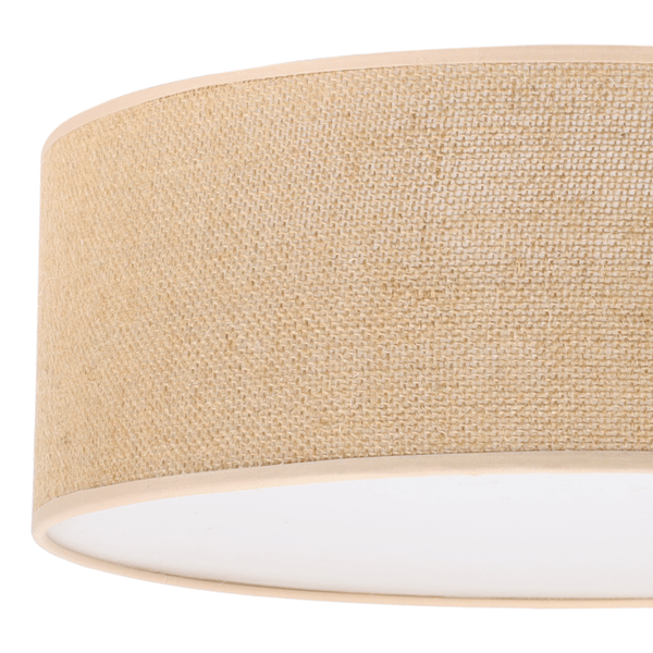 TAKLAMPA JUTA PLEXI BEIGE 40CM E27