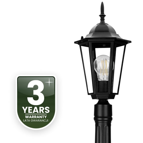 Ulkopuutarhavalaisin E27 pylväslyhty 110 cm musta BELLIS LUMILED