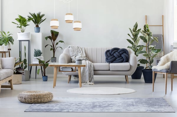 Hængende lampe, loftslysekrone, lampeskærm, boho juta