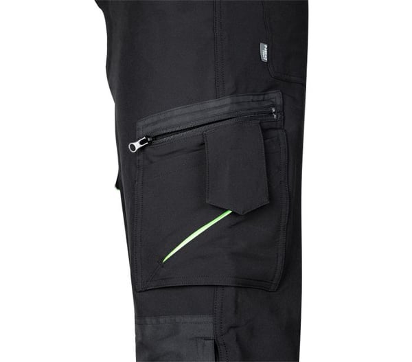 MIXA & MATCHA SVARTA-GRÖNA ARBETSBYXOR STORLEK L - T N81-2951L