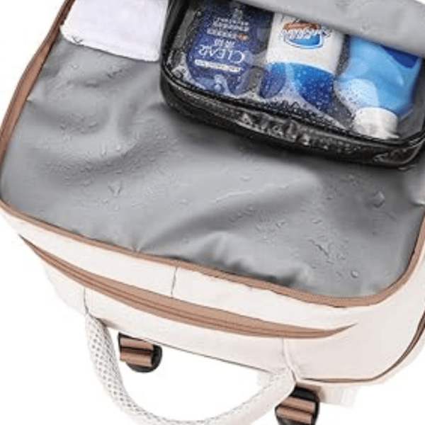 Beige brun håndbagage rygsæk