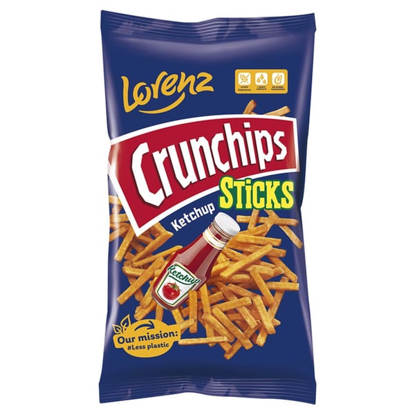 Crunchips Sticks Ketsupinmakuiset perunalastut 70g