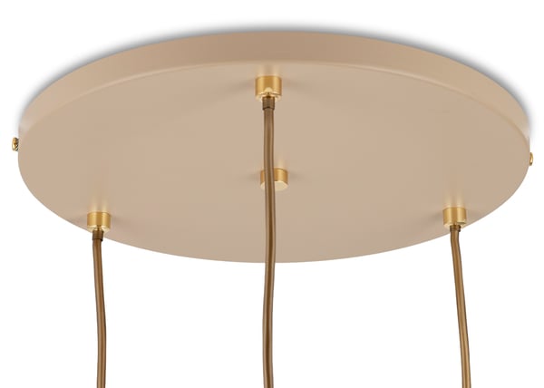 Maro Beige glasloftslampe med 3xE14 36 cm