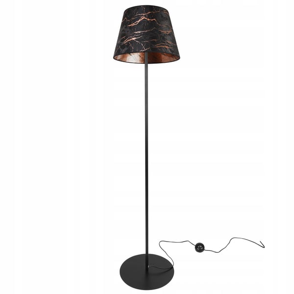 GULVLAMPE, STÅENDE, METAL, KEGLESKÆRM