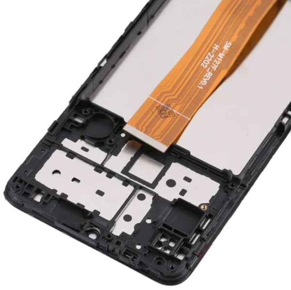 Alkuperäinen Samsung SM-M127 Galaxy M12 LCD-näyttö + Kosketusnäyttö (IPS) Musta Kehys