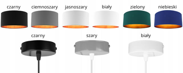 LOFTSLAMPE MED GYLDET LED-SKÆRM