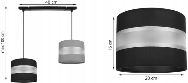 Loftshængende lampe lysekrone lampeskærm moderne