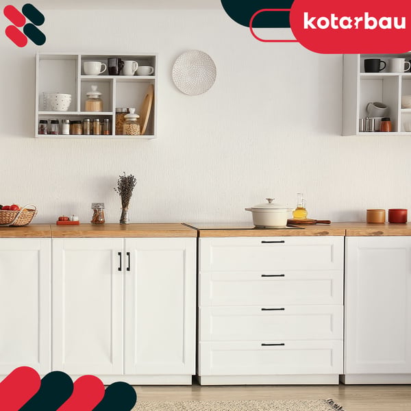KOTARBAU kökshandtag klassiskt modernt avlångt långt matt svart 190 mm avstånd 160 mm set om 2