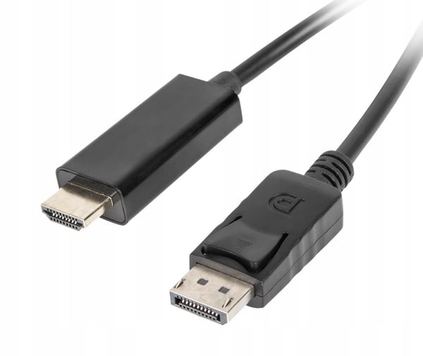 Lanberg DisplayPort (han) V1.1 - HDMI (han) adapterkabel 1m sort