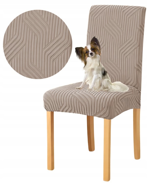 Tuolin päällinen BEIGE cappuccino jacquard-punonta [10-Z8-CP]