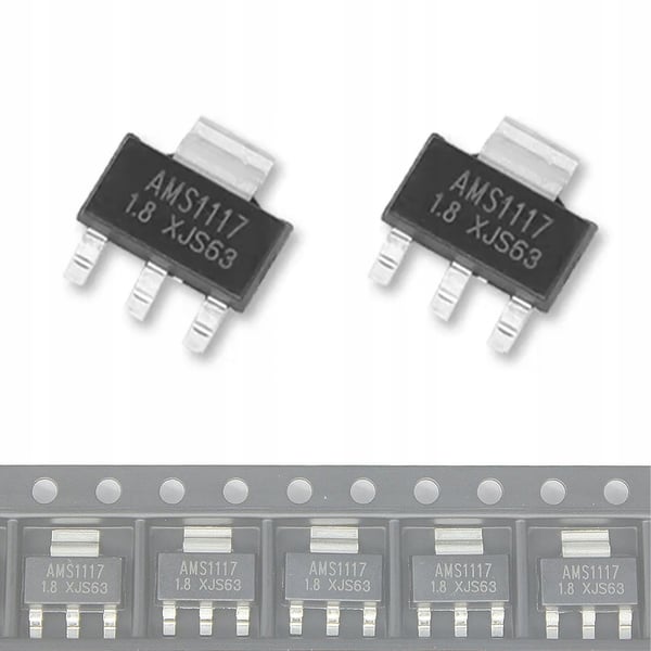 AMS1117 5V 1A spændingsregulator i SMD SOT223-hus 2 stk.