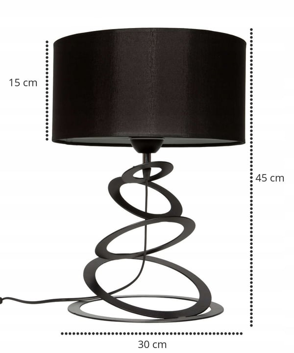 BORDLAMPE TIL SOVEVÆRELSE STUE ELEGANT LAMPESKÆRM