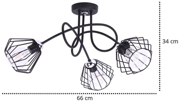 Moderni LED-krominen parvi-kattovalaisin