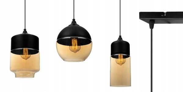 HÆNGENDE LOFTSLAMPE, GLASLAMPESKÆRM