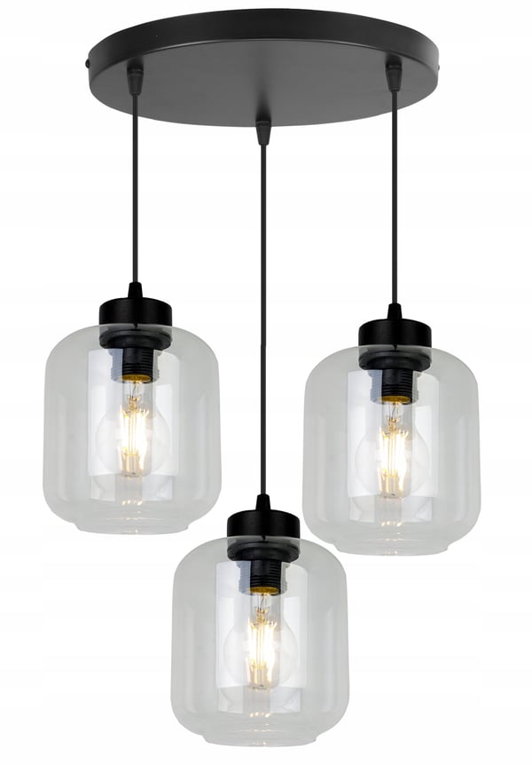 MODERNE ELEGANT HÆNGELAMPE MED GLASSKÆRM