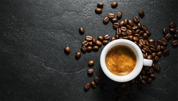 Glas skærebræt 52x30 kaffe