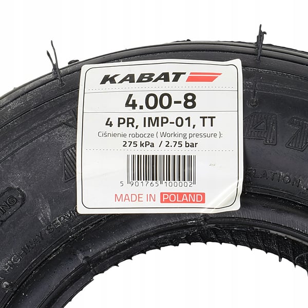 4.00-8 Kabat IMP-01 4PR -rengas Puolalaiset laaturenkaat 400x100 4-8