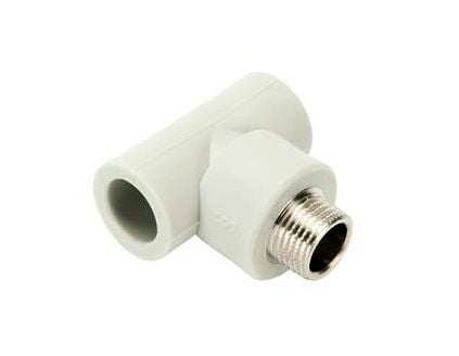 PP-R nippel-T-koppling 20mm x 1/2 GZ x 20mm