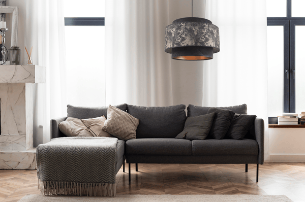 Loftlampe med hængende lysekrone moderne guld
