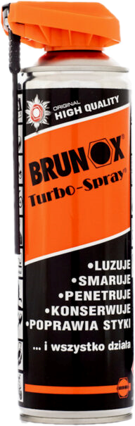 Brunox Turbo-Spray 500ml pyöränhuolto kaksoissuutin universaali