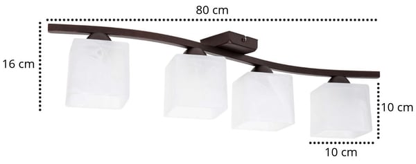 Kattovalaisin, 4 x 60 W, LED