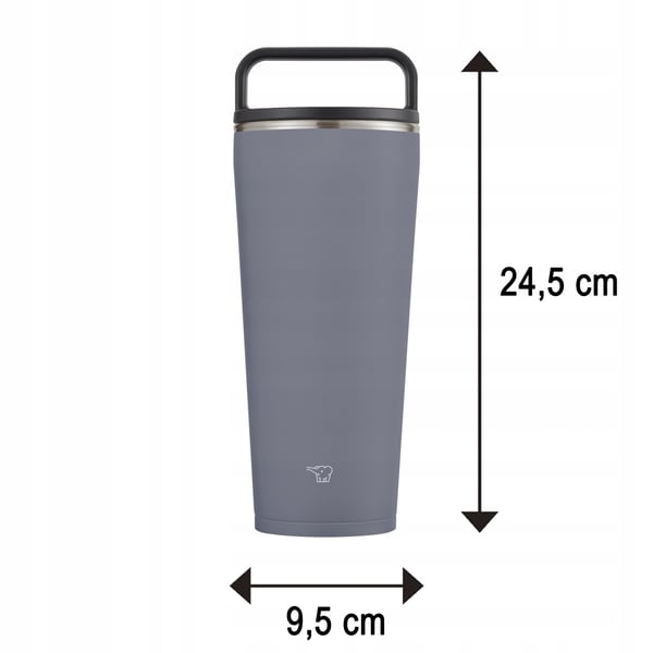 Termosmuki kahviin kahvalla zojirushi SX-LA72H-HM 720 ml Harmaa