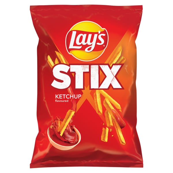 Lay's Stix ketsupinmakuiset perunalastut 130 g Lay's Stix ketsupinmakuiset perunalastut 130 g