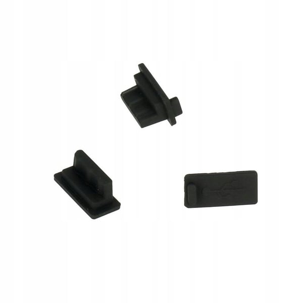 USB A latausliitäntösuoja pölysuojattu musta