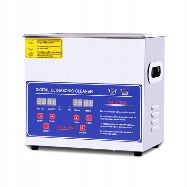 PS-20A ultraljudsrengörare med display och värmare 220W 3,2L