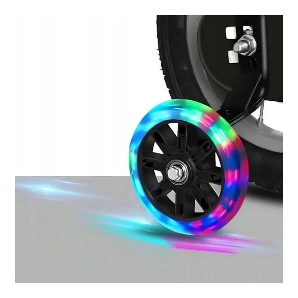 Sidohjul för barncyklar LED RGB färgglada glödande cykelhjul