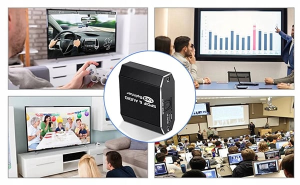 LJUDSPLITTER 1x3 SPDIF TOSLINK OPTISK SPLIT