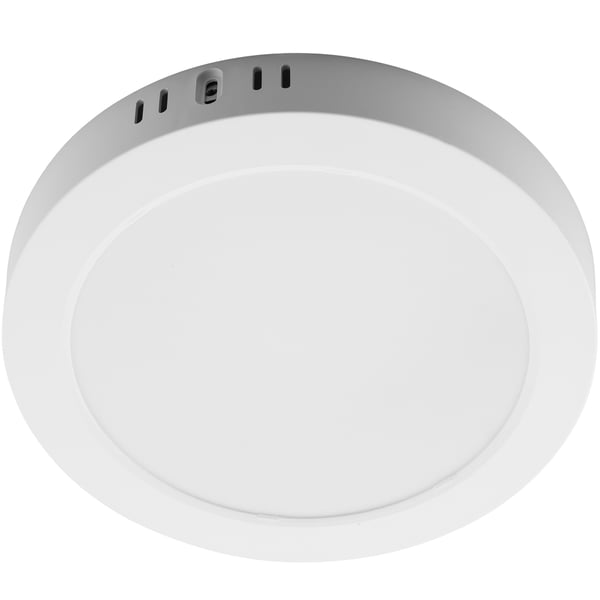 Takmontering LED taklampa 18W rund 4000K GLOW vit LUMILED