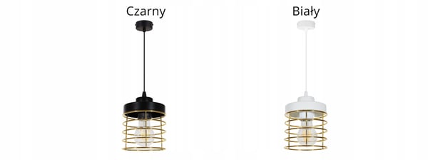 LOFTSLAMPE MED LED-LYKRONE MED GYLDEN TRÅD