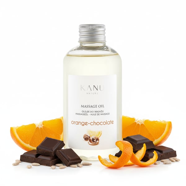 Chokolade-appelsin massageolie - Aromatisk afslapning