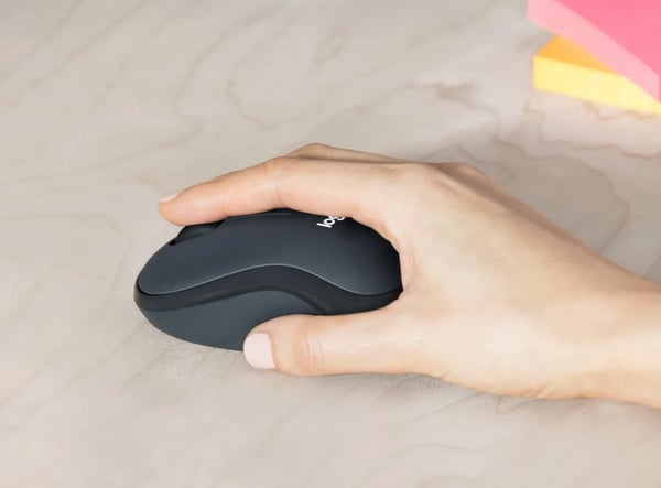 Logitech M220 Silent trådløs optisk mus, sort