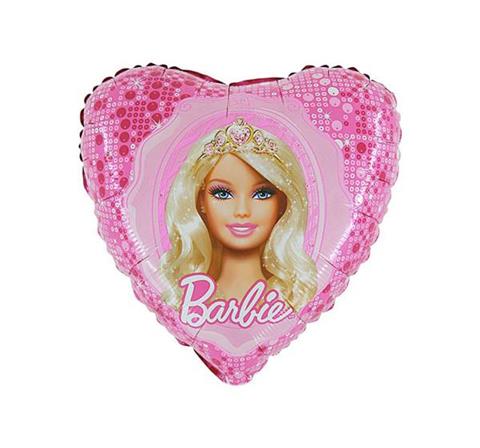 Barbie Hjerte folieballon 18 1 stk.