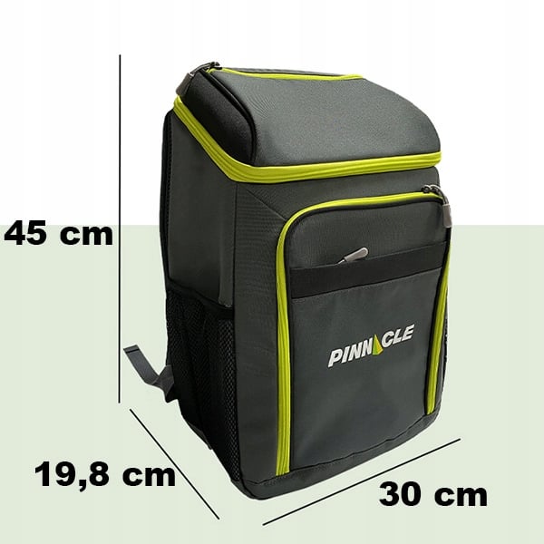 Bærbar termisk rygsæk letvægts PINNACLE køletaske TPX-5507 18,5 L, grå