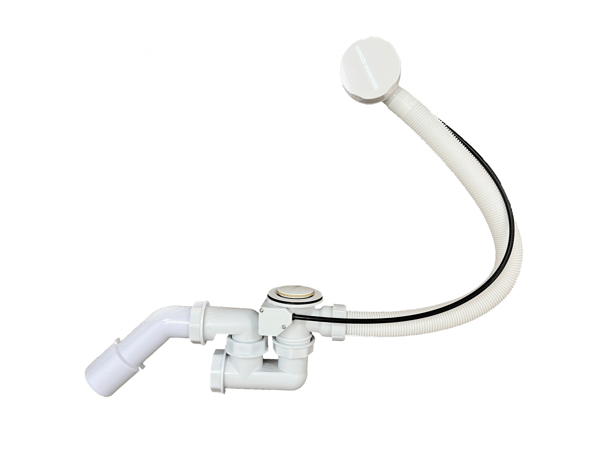 Universell automatisk badkarssifon TADYCH vit
