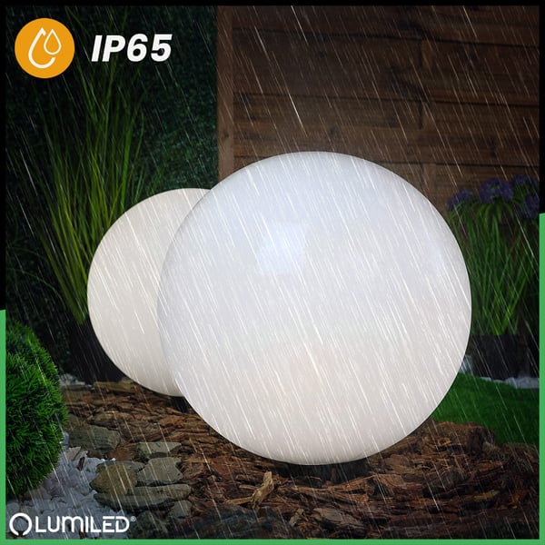 Pallomainen puutarhan ulkovalaistus KULA LED 40CM E27 IP65 LUMIKULA2 LUMILED