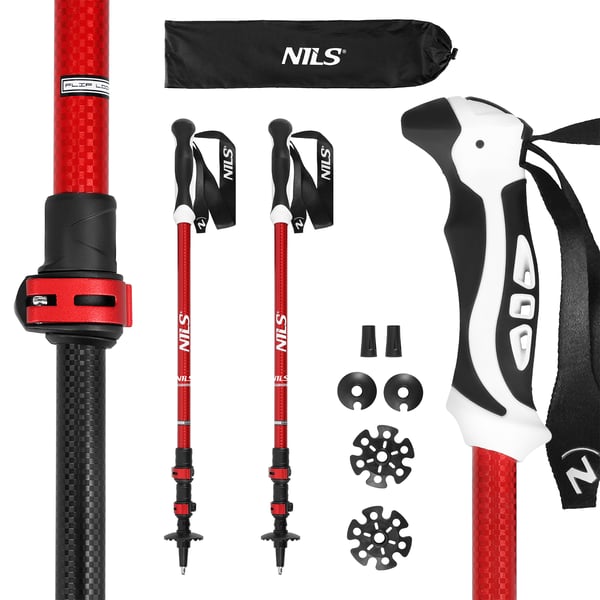 Trekkingstave NILS TK8601 rød