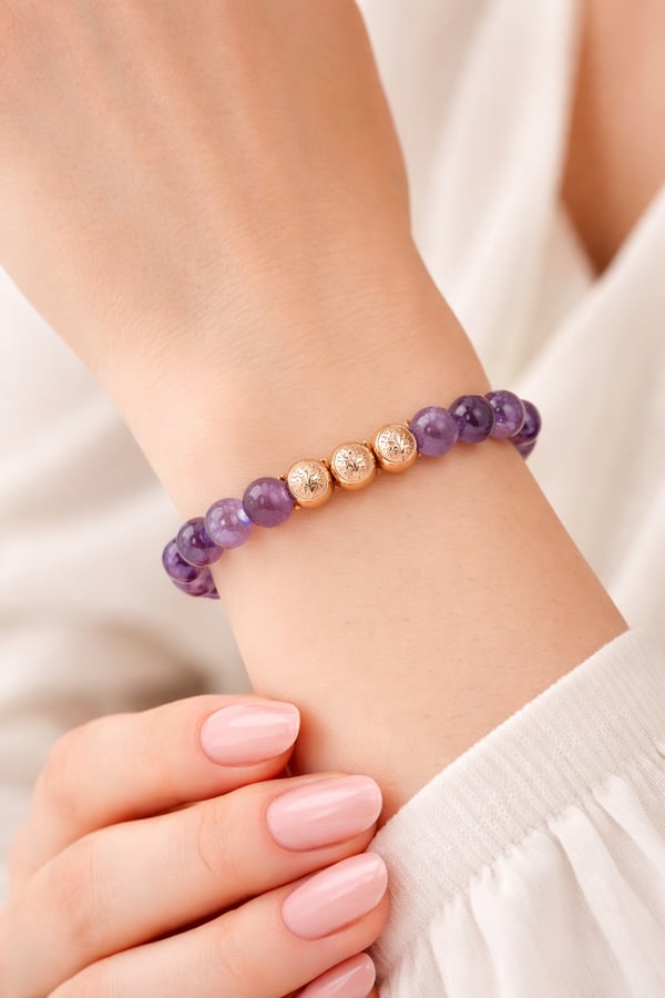 BBKO-01-FIOL-R1 Damearmbånd Harmony violet