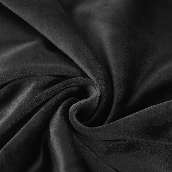 Tuolin päällinen, kapea selkänoja, paksu samettiplyysi, musta