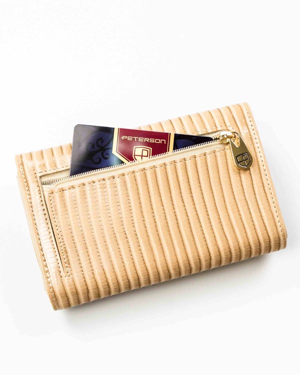 Damplånbok i läder+PU PTN PS112-CRV-2388 Khaki