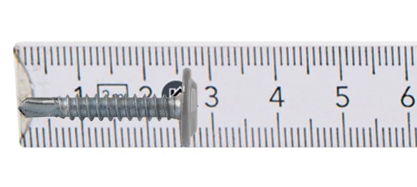 GM-B monteringskontakter 4,2x25mm RAL 9007