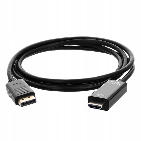 DISPLAY PORT - HDMI -kaapeli 1,8 m DP DisplayPort 4K -sovitinkaapeli - PAWONIK