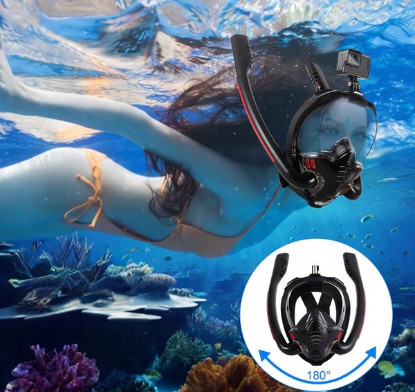 Snorkelmaske til vand, størrelse S/M