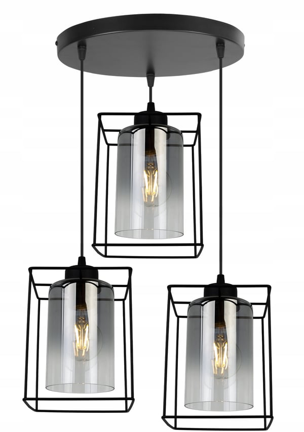 MODERNE ELEGANT HÆNGELAMPE MED GLASSKÆRM