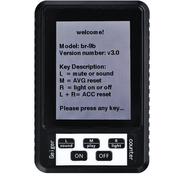 Rosfix XR1 BR-9B Digital Geiger-strålingsmåler