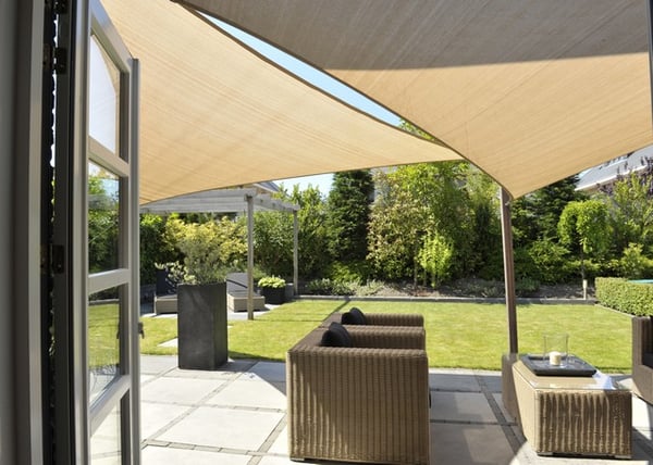 Vandtæt solsejl Codura 3x3x3m beige