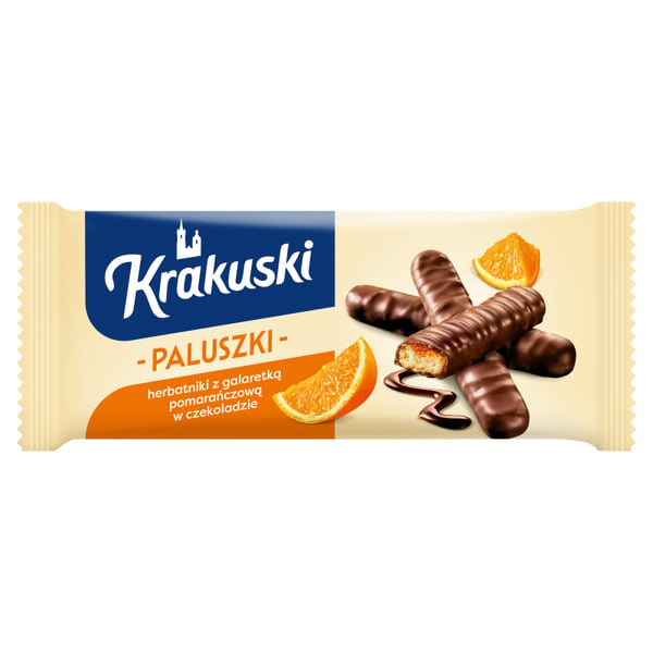 Krakuski-tikut appelsiinihyytelöllä suklaassa 144 g